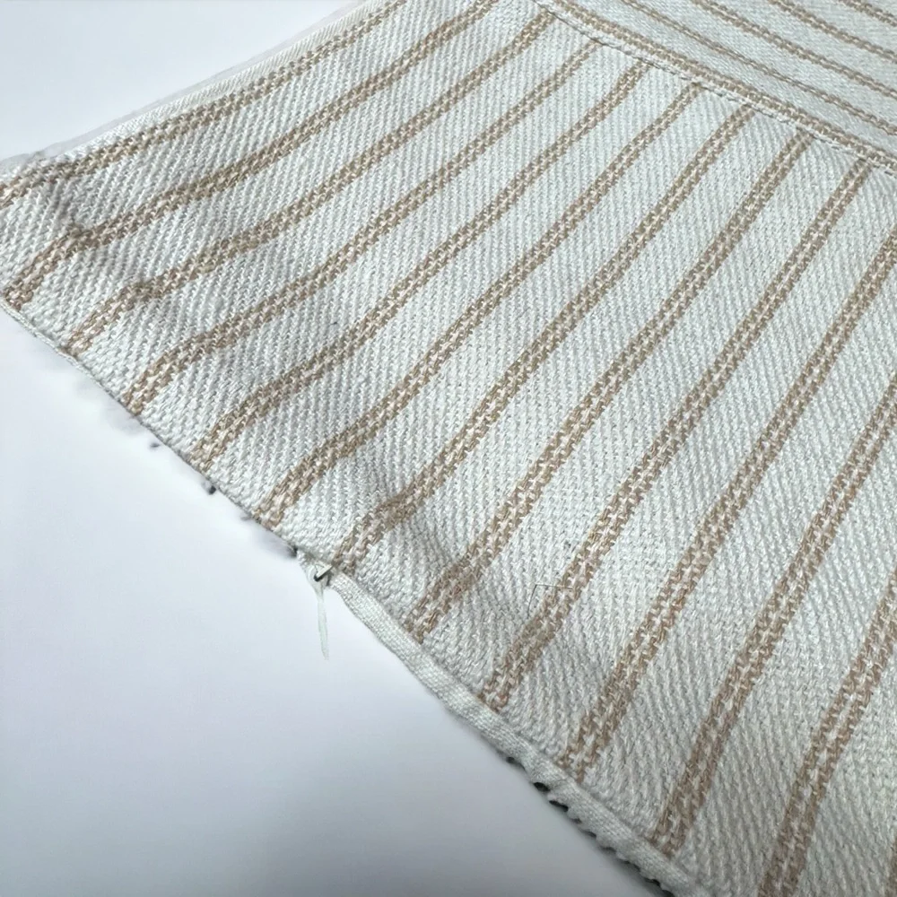 NWOT Set of 2 Neutral Farmhouse Pillow Covers 18x18